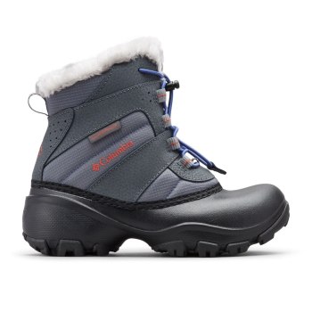 Columbia Rope Tow III Waterproof, Botas Grises Rojos Para Niña | 324709-NGI